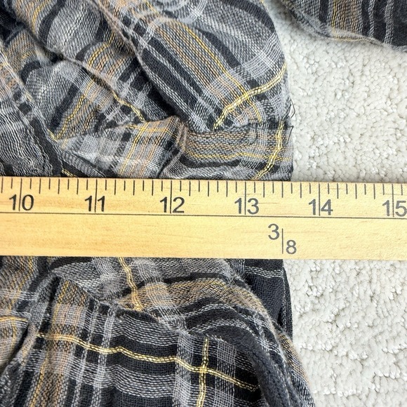 Veronica Beard Farlow Womens Size 0 Metallic Plaid Wrap Dress Black Gold $498 - Picture 11 of 16